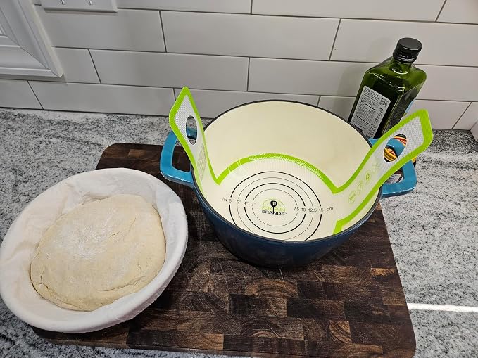 Fox Run Bread Sling Non-Stick Silicone For 4 or 5 Quart Dutch Ovens, Includes Measurements and Conversion Chart