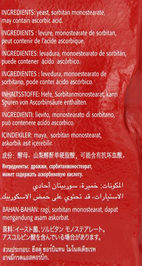 Lallemand Instaferm Instant Dry Yeast Leavening Agent, Red, 1 Pound