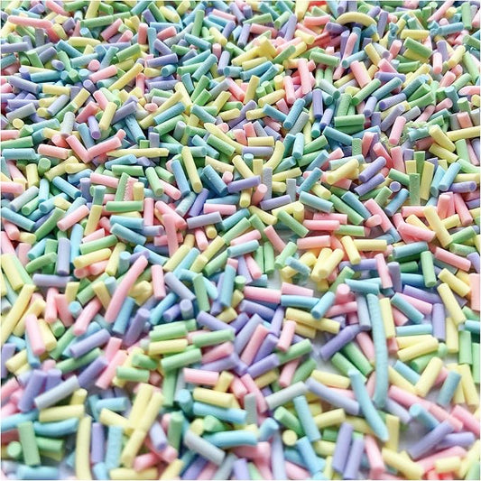 EHOPE 100G Fake Sprinkles Polymer Sprinkles Faux Sprinkles Resin Sprinkles Clay Sprinkles For Resin Fake Candy Sprinkles for Nail Art DIY Crafts Cake Phone Case (100G Sugar granules 5Blue)