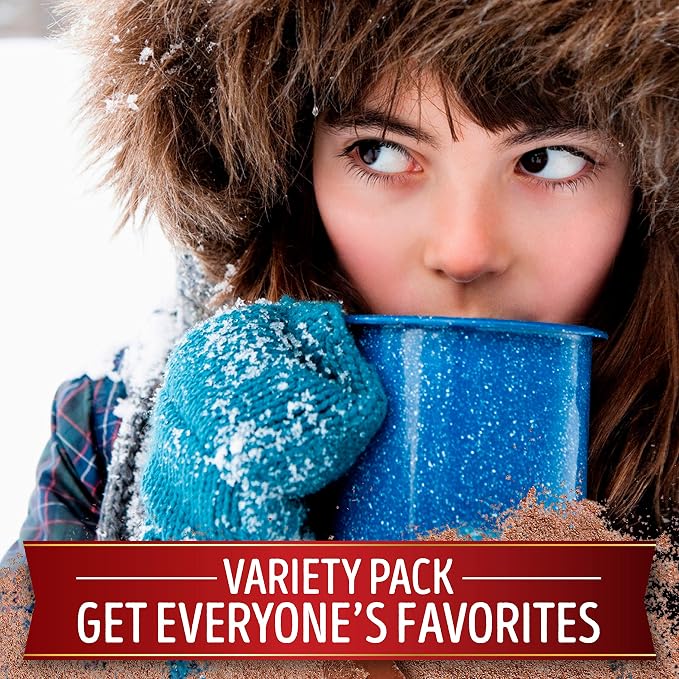 Swiss Miss Variety Pack Milk Chocolate & Marshmallow Flavored Hot Cocoa Mix, Hot Cocoa Bar Supplies, 1.38 oz., 8-Count Envelopes (12 Boxes)