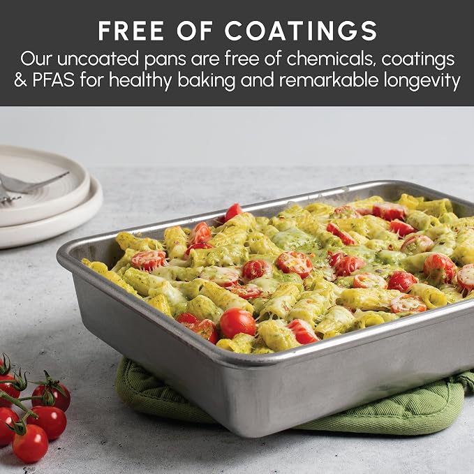 Nordic Ware Aluminized Steel Baking Set 9X13, Quarter Sheet and Lid