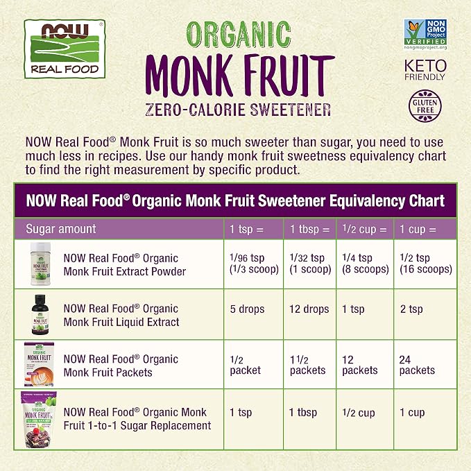 Bundle of NOW Foods, Certified Organic Monk Fruit Liquid + BetterStevia Original Zero-Calorie Liquid Sweetener, Non-GMO, Low Glycemic Impact, Gluten Free, Keto Friendly, Sugar Alternative, 8-ounce