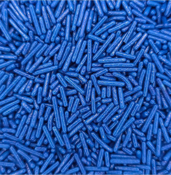 NCS Dark Blue Jimmies Edible Sprinkles – Cupcake, Cake & Cookie Decorations, 7 oz