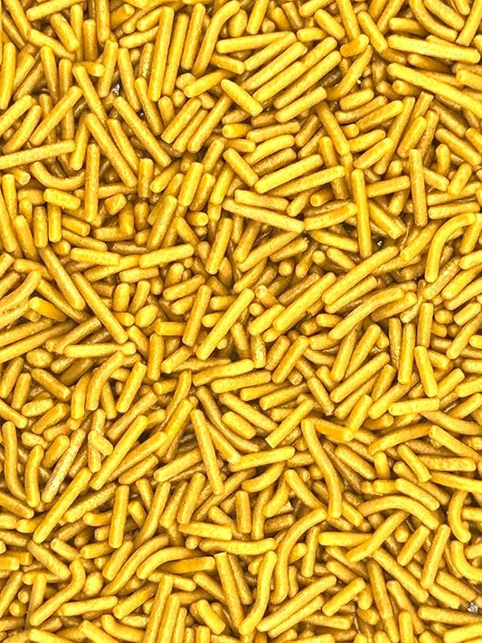 Gold Sprinkles 4oz pack for Baking Cakes, Cupcakes, Cookie Decorations, Ice Cream and Donut Toppings Edible Decorating Baking Supplies (Gold)