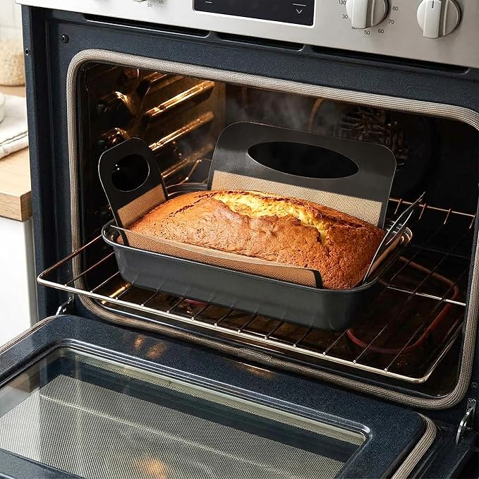 Cokuma Loaf Pans, 9*5-Inch, 2 Set with Non-stick Liners for Homemade Bread | Easy to release, Oven safe up to 440℉, Non-stick coating, Bread baking pan for banana bread meatloaf and sourdough