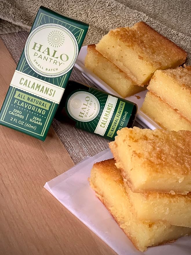 Natural CALAMANSI Flavoring Extract by HALO PANTRY (2oz bottle) | Dye-Free, Gluten-Free, Dairy-Free, Zero Sugars, NO Sweeteners, NO Calories | Perfect for customizing ANY baking, candy, dessert or drink recipes