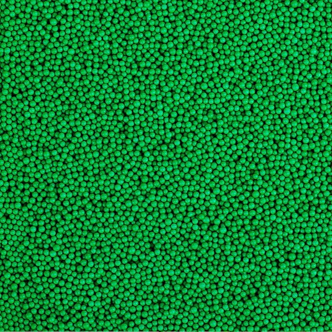 Green Nonpareils Sprinkles, 2mm Edible Pearls for Cake Decorating, 4.6oz Mini Sugar Candy Pearls for Baking, Cupcake, Cookie, Ice Cream Toppings, Christmas Party St Patricks Easter Holiday Supplies