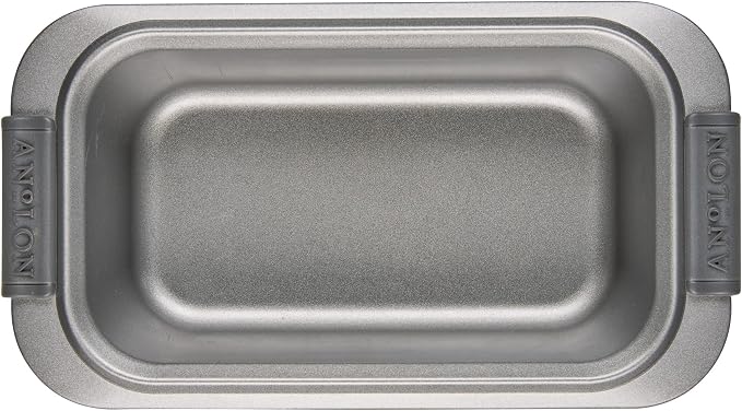 Anolon Advanced Bakeware Nonstick Bread Loaf Pans Set, 2-Piece, Gray
