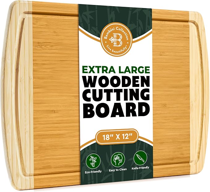 Personalized Sourdough Cutting Board - Engraved Bamboo Bread Board, X-Large Custom Monogrammed Baking Gift for Bakers - 18 x 12 Sourdough Bread Cutting Board for Wedding, House Warming Gifts New Home