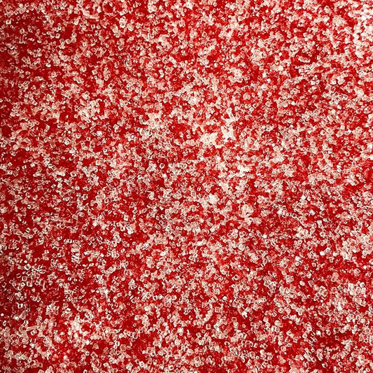 Edible Valentine Themed Sanding Sugar Sprinkles 142g/ 5.01oz Red White Sanding Sugar for Baking and Decorating Topping Cake Cookie Cupcake Topper Ice Cream Supplies