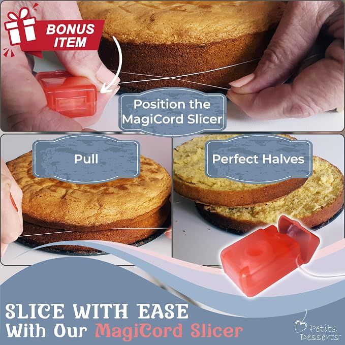 9 Inch Springform Pan Set - 4 NONSTICK Leakproof Cheesecake Pans 4/7/9/11” with CAKE SLICER and TESTER; INSTANT POT-Compatible Spring Form Pans for Baking – for Gifting - Layer Cakes, Quiches, etc