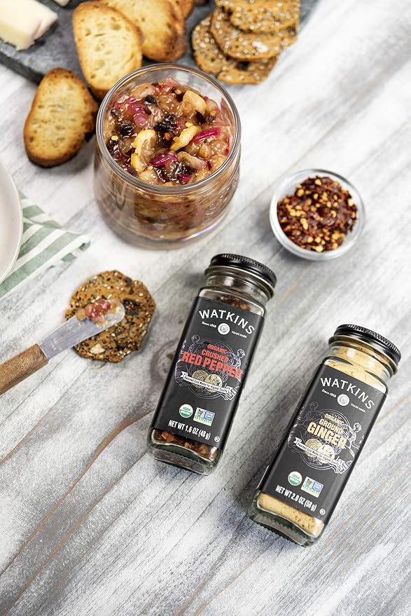 Watkins Gourmet Organic Spice Jar, Crushed Red Pepper, 1.6 Ounce Jar, 3-Pack