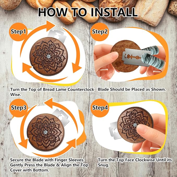 UFO Bread Lame Sourdough Scoring Tool - Dough Scoring Tool for Sourdough Bread Baking & Bread Making Tool, Sourdough Bread Baking Supplies for Bread Baking Gifts