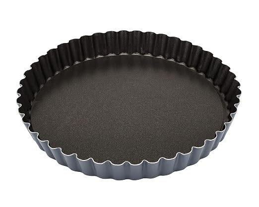 MATFER BOURGEAT 332225 Exopan Fluted Pie Pan with Removable Bottom