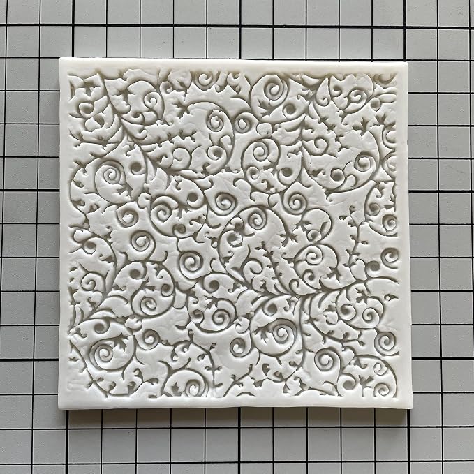 square sugar edible vine lace mold cake silicone Embossing Mat Textured fondant impression lace mat decorating mold gum paste cupcake topper tool icing candy imprint baking pastry sugarcraft