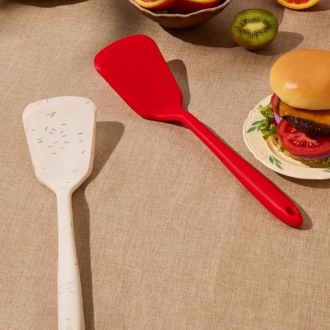 GIR: Get It Right Silicone Turner - Non-Stick Heat Resistant Silicone Spatula Turner for BBQs & Cookouts - Lifts, Flip, and Transfer Food Items - Ultimate Turner - 13IN - Navy