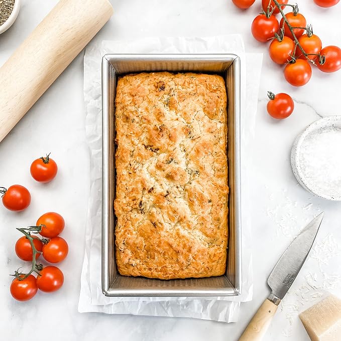 USA Pan 1145LF Bakeware Aluminized Steel 1.25 Lb Loaf Pan, Medium, Silver (Pack of 6)