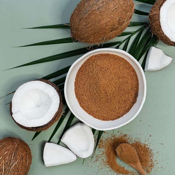 Yupik Organic Coconut Palm Sugar 2.2 lb (35.2 oz), USDA Certified, Non-GMO, Vegan, Gluten-Free, Kosher, Unrefined Natural, Sweetener & Brown Sugar Alternative for Baking & Cooking