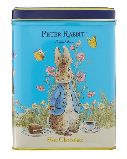 Peter Rabbit Hot Chocolate 8.8oz Tin Drinking Chocolate with Beatrix Potter Design