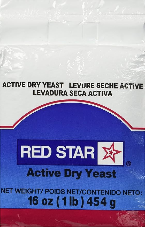 TableTop King Lesaffre Red Star 1 lb. Vacuum Packed Bakers Active Dry Yeast