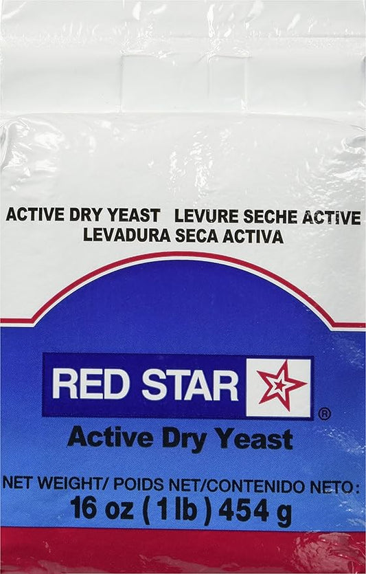 TableTop King Lesaffre Red Star 1 lb. Vacuum Packed Bakers Active Dry Yeast