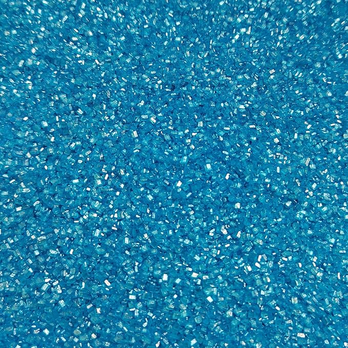 Blue Sprinkles for Baking, Blue Sanding Sugar Crystals, 4.23 ounces Edible Sparkling Coarse Sugar Sprinkles for Cake Decorating, Cupcake Topper, Cookie Toppings, Wedding Birthday Christmas Supplies