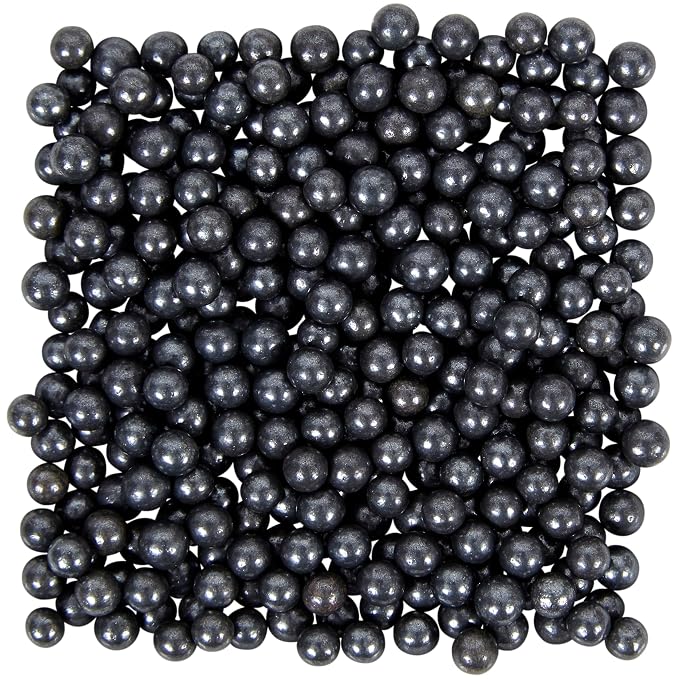 Wilton Decorating Sugar Pearls, 4.80 oz., Black