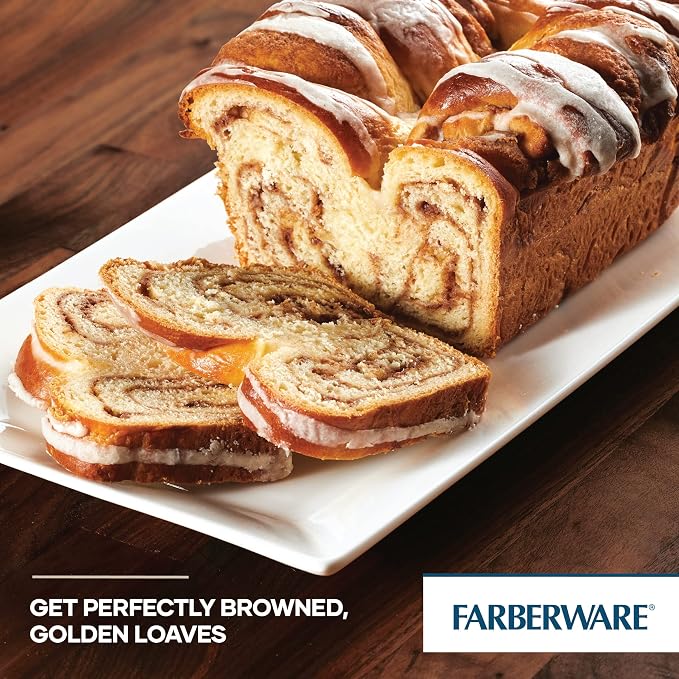 Farberware GoldenBake Bakeware Nonstick Meatloaf/Loaf Pan Set, Insulated, Two 9-Inch x 5-Inch, Gray