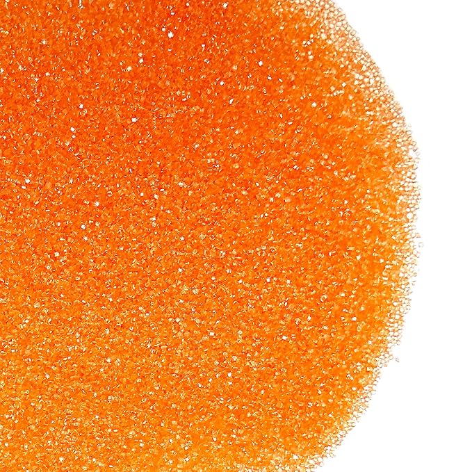 Edible Orange Sanding Sugar Sprinkles 142g/ 5.01oz Edible Sugar Crystals, Baking Cake Decorations Ice Cream Toppings and Cookie Decorating for Wedding Parties Valentines Halloween Christmas