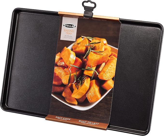 Stellar Horwood SB55 Baking Tray 43x29x2cm (17x11½x¾), Black