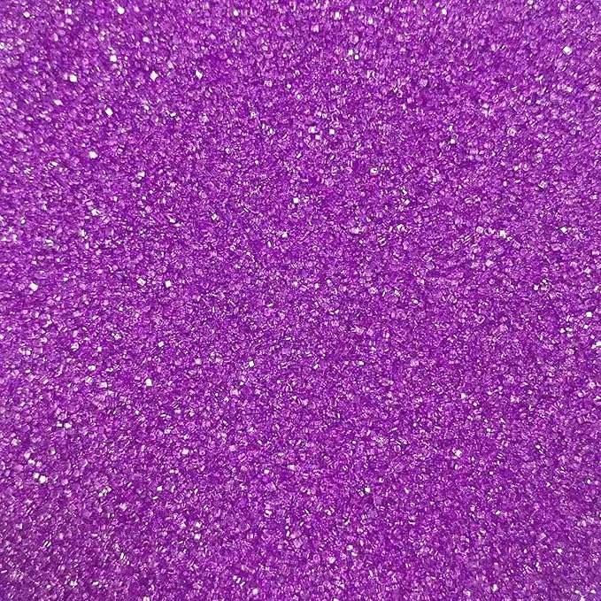 PhilaeEC Purple Sanding Sugar Edible Sparkling Crystals for Baking Cake Decoration Cookie Ice Cream Cupcake Toppers Wedding Party Valentines Halloween Christmas Supplies 5oz