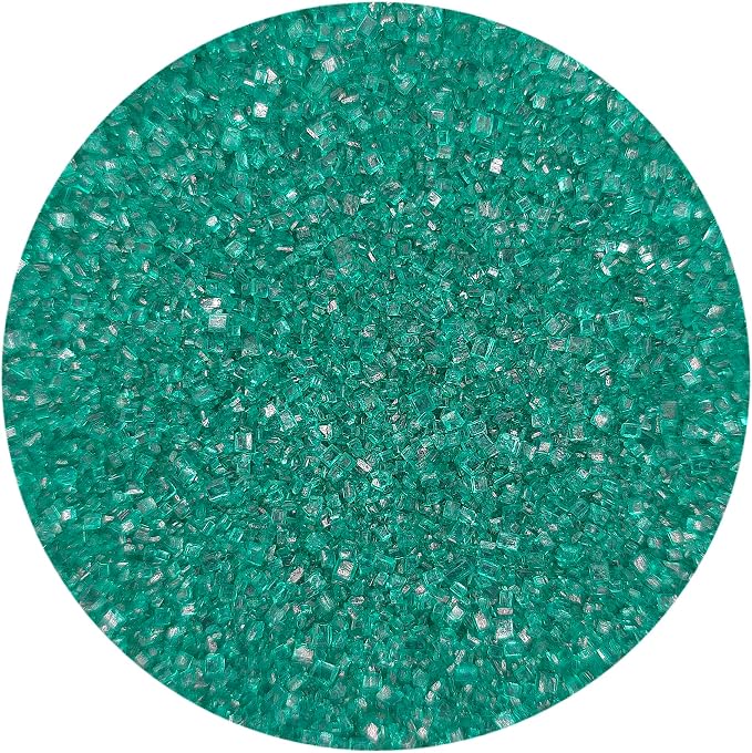 NCS Green Coarse Sanding Sugar, Crystal Decorating Sugar for Baking & Drink Rims, 7 oz
