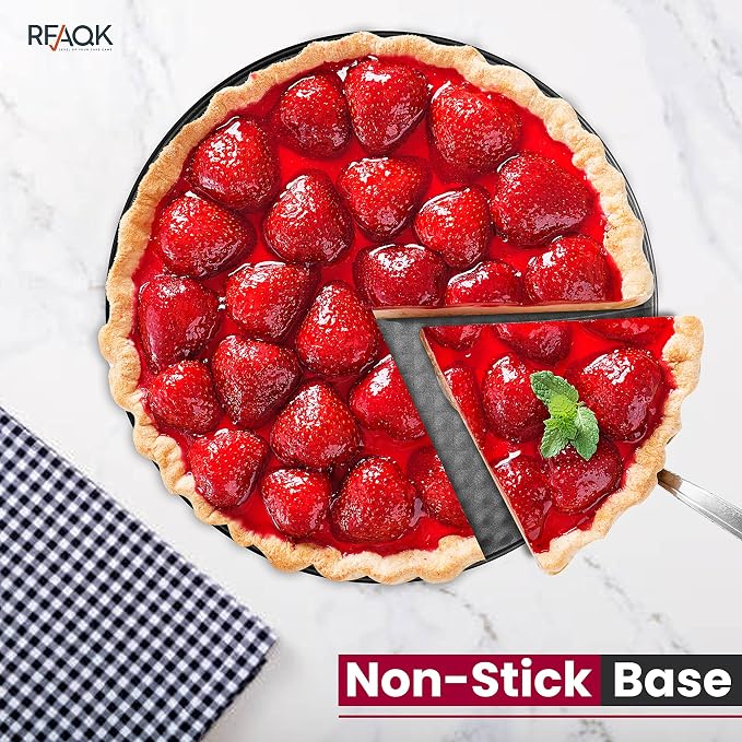 RFAQK 7 Inch Non-Stick Springform Pan for Cheesecake - Leakproof Cake Pan with 30 Pcs Parchment Paper - Baking Accessories for Instant Pot 6, 8 Qt Pressure Cooker