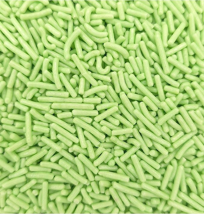 NCS Luminary Green Jimmies Edible Sprinkles – Cupcake, Cake & Cookie Decorations, 7 oz