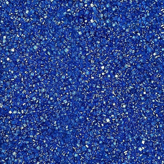 Blue Sprinkles for Baking Edible, 130g/4.6oz Blue Sanding Crystal Sugar for Baking, Cupcake, Cookie and Donuts Toppings, Wedding, Birthday Party Supplies