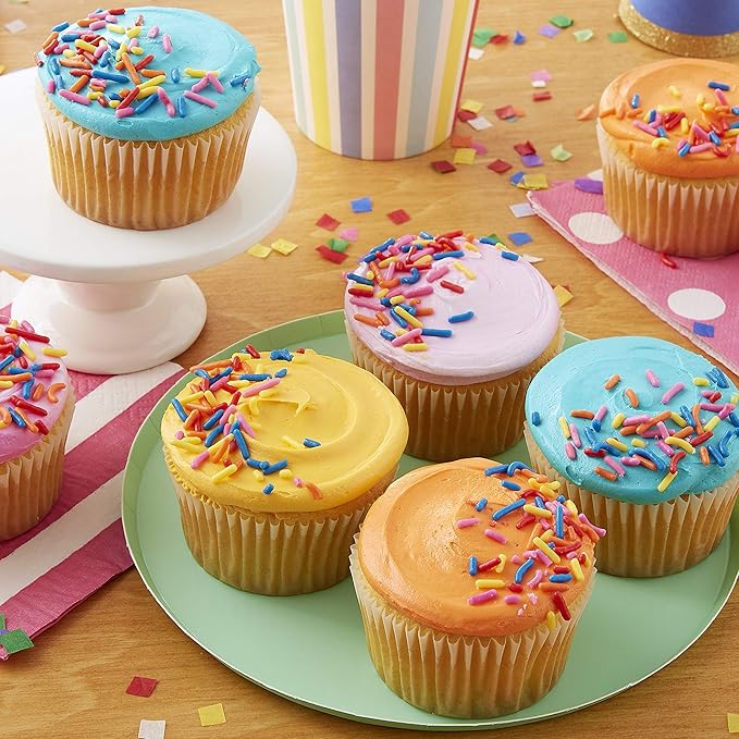 Wilton Neon Food Coloring Gel Icing Color Set, Vibrant Gel-Based Cake & Cookie Decorating Colors, Magenta, Orange, Teal & Purple, 4-count