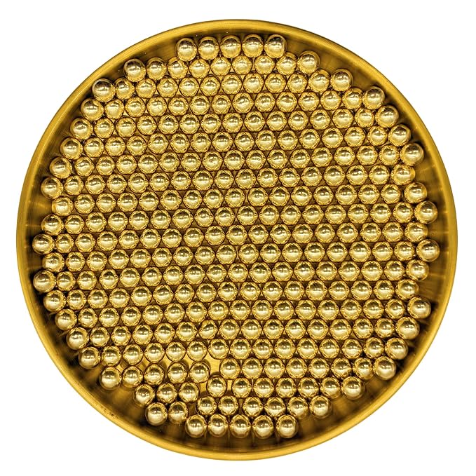 Edible Super Gold Pearl Sugar Sprinkles Candy 7mm Mini Pearls Cake Decorations Cupcake Toppers Cookie Decorating Perfect for Wedding Party Valentine Halloween Christmas Supplies 3OZ