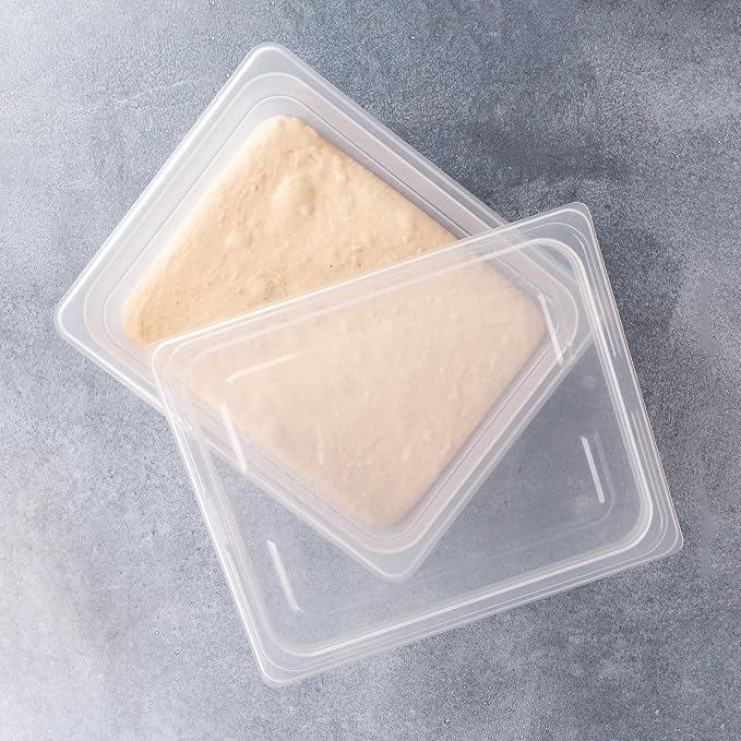 Brod & Taylor Proofing Container (2 Pack) With 6L Capacity, Fits Up to 3000 Grams of Dough – Dough Rising Box for Bread, Sourdough & Pizza (Dishwasher Safe, BPA-Free)
