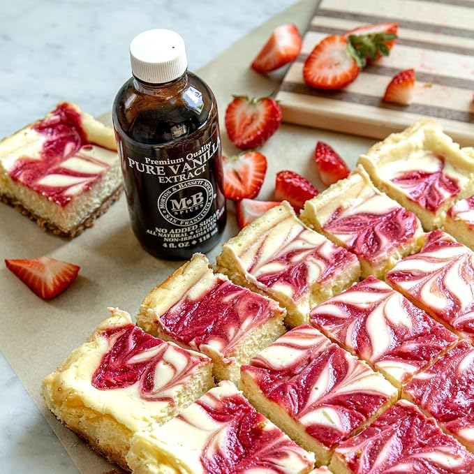 Morton & Bassett Pure Vanilla Extract, 2 fl oz – Non-GMO, Salt-Free, Ideal for Baking & Desserts