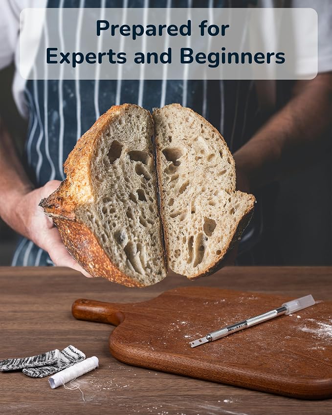 Bread Lame Sourdough Dough Scoring Tool, 11 Blades, with Cover, Sour Dough Bread Scorer Knife