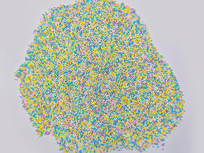 Edible Easter Nonpareil Sprinkles, 2mm Sugar Pearls for Cake Decorating, Baking, Ice Cream, Cookies, Cupcake Topper Autumn Decorations,4.59oz