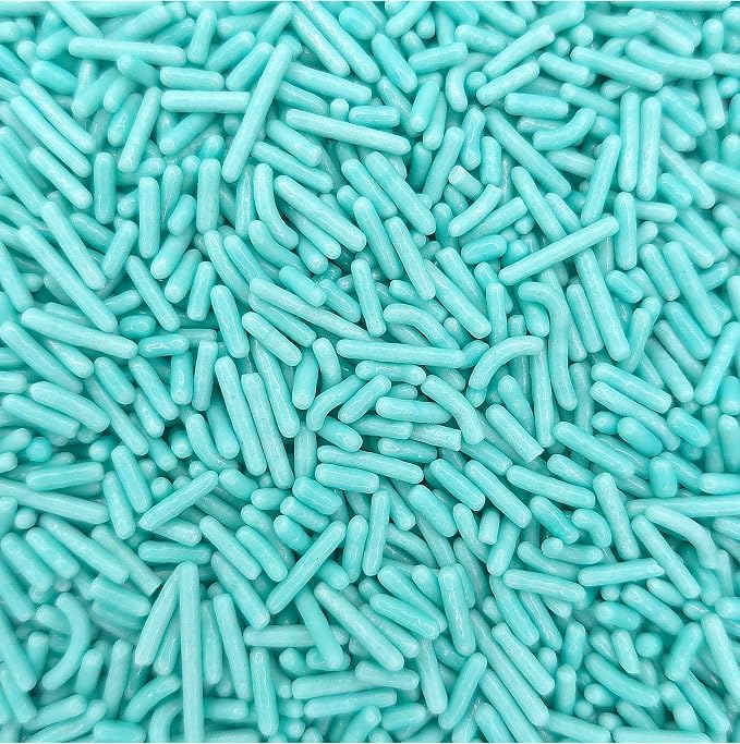NCS Light Teal Jimmies Edible Sprinkles – Cupcake, Cake & Cookie Decorations, 7 oz