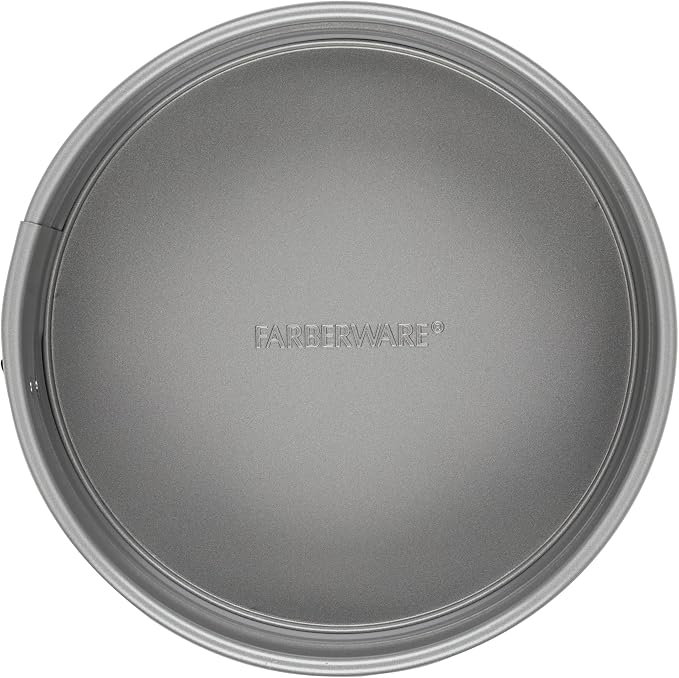 Farberware Nonstick Bakeware 9-Inch Round Springform Pan, Gray