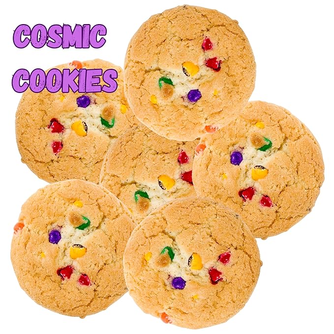 Cosmic Brownie Sprinkles, Rainbow Chips for Cosmic Brownies, Rainbow Candy Coated Chocolate Chips, 13 Ounce Resealable Bag