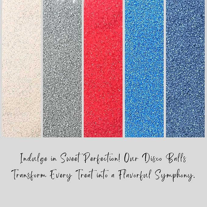 Confect Edible Cake Sprinkles | Patriotic Mix Red, White, Blue & Silver Sprinkles | Independence Day Sprinkles | Vegan, Gluten-Free, Soy-Free, Dairy-Free, Palm Oil-Free- 5 Oz