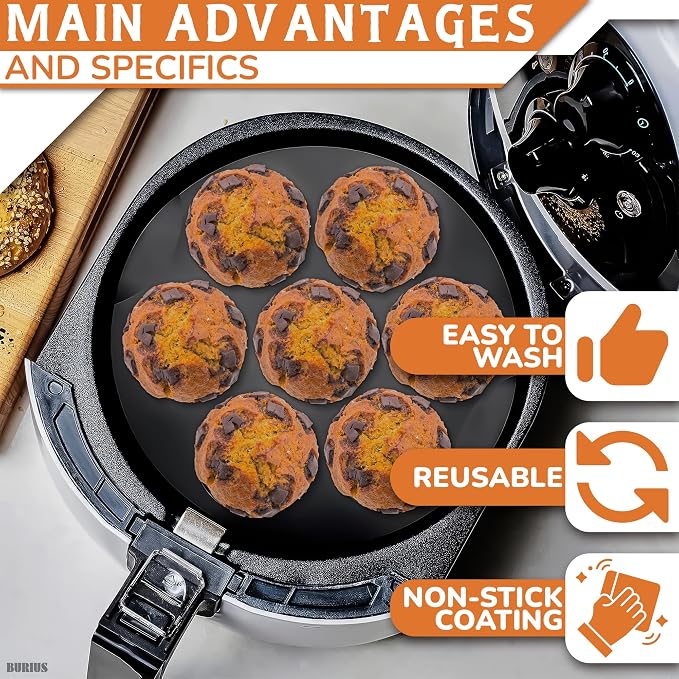 Silicone Muffin Pan - Silicone Cupcake Molds for Baking Egg Bites Mold Nonstick 7 Cups Air Fryer Muffin Pan for Baking Egg Bite, Mini Cupcake, Chocolate and Quiche | Easter Dessert Baking Accessory