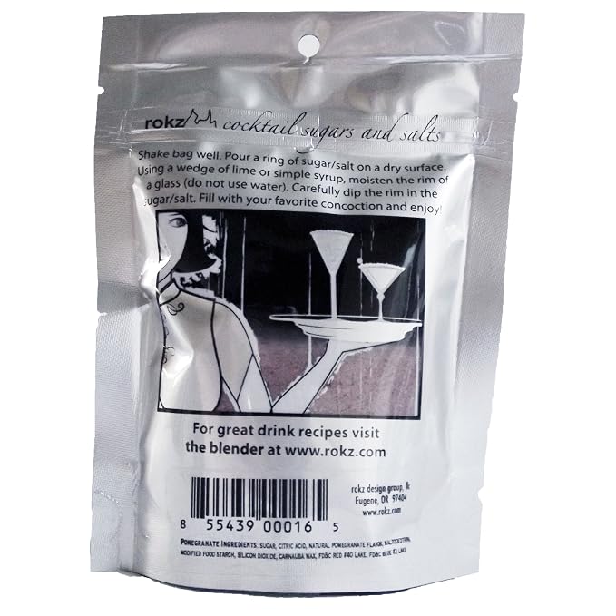 Rokz Pomegranate Cocktail Sugar, 5 Ounce