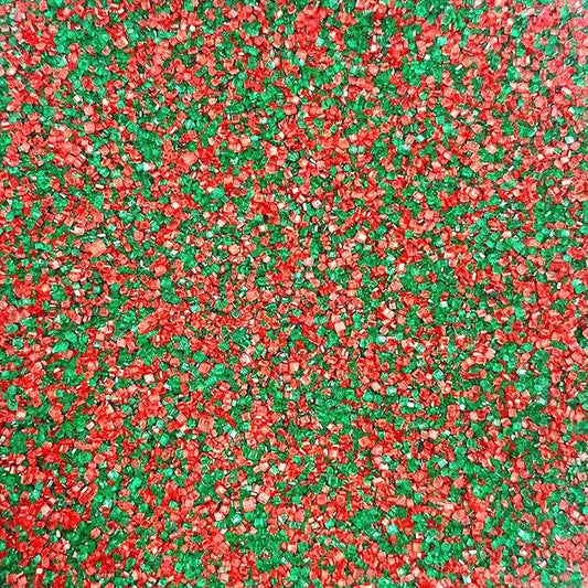 Edible Red and Green Sanding Sugar Sprinkles 142g/ 5.01oz Christmas Themed Sanding Sugar for Baking and Decorating Topping Cake Cookie Cupcake Topper Ice Cream Supplies