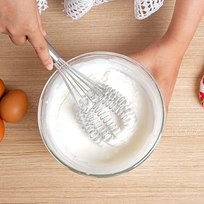 Rapid Whisk - Premium Stainless Steel Whisk for Faster, Foamier Results - Rust-Free & Dishwasher Safe - Versatile Kitchen Tool for Cream, Sauces, Eggs, and More