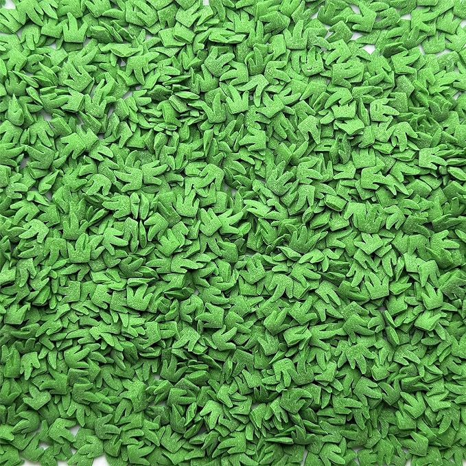 SE Si&Moos Green Grass Sprinkles for Cake Decorating Edible Grass Confetti Green Sprinkles for Cupcakes St.Patrick's Day Cupcake Toppers Edible Confetti Cake Decoration Party Wedding Baby Shower Holiday Supplies 2.47 OZ